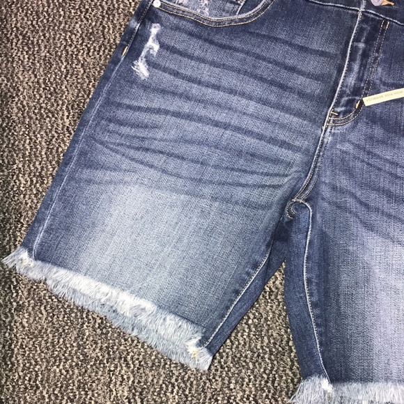 🐠KANCAN High Rise Bermuda Shorts High Waisted Stretch Size 24 | NWT! - Picture 3 of 9